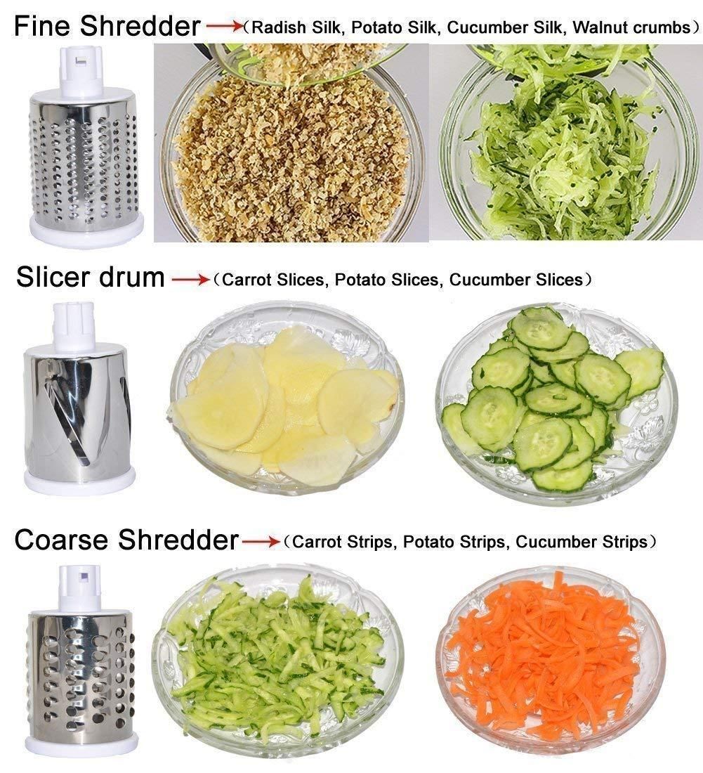 4-in-1 Magic Rotary Grater & Slicer