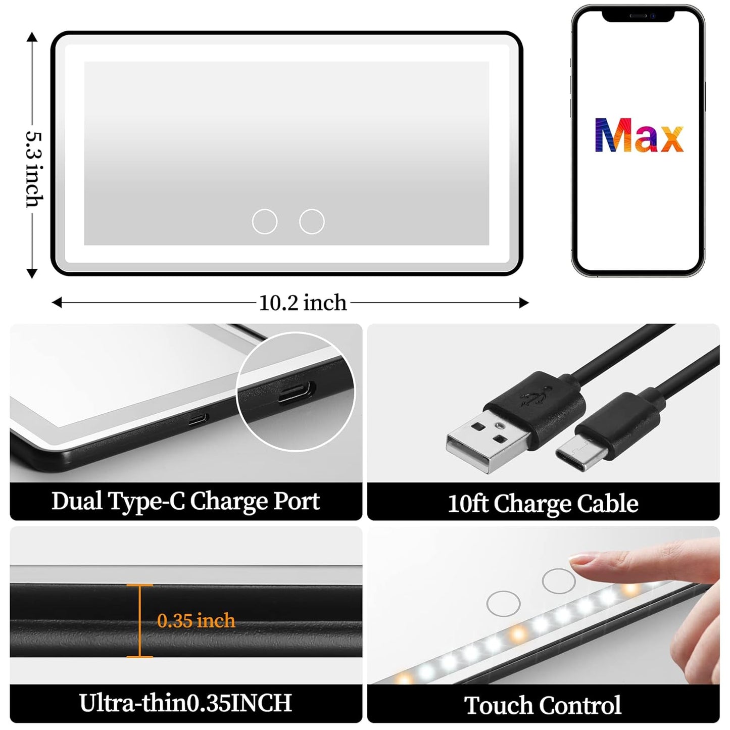 VIPLens™ Car Visor Vanity Mirror