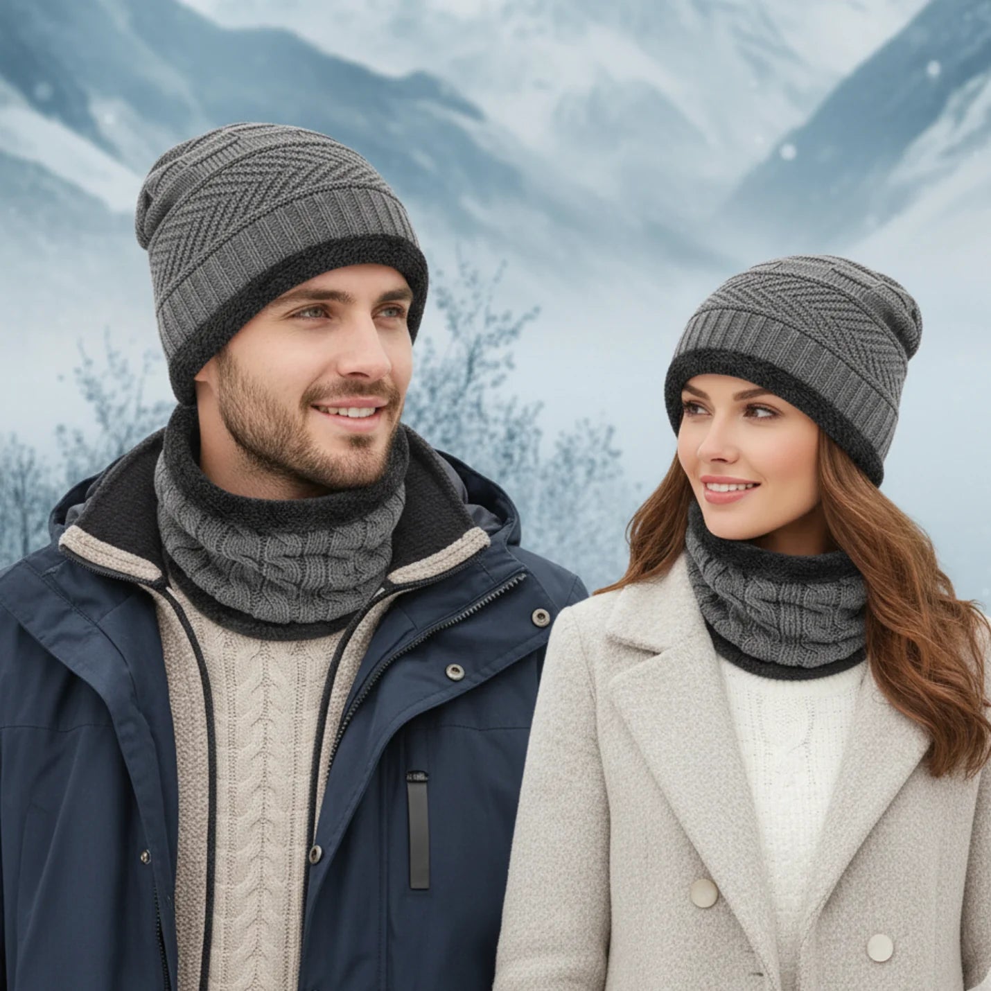 Men Woolen Cap with Face Cover