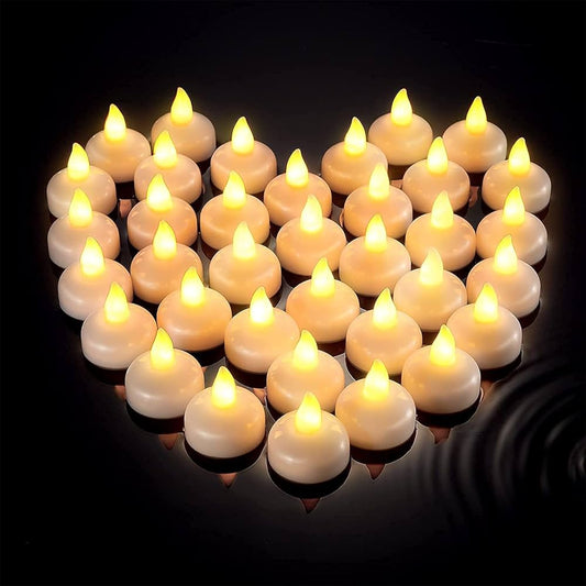AquaGlow Floating LED Candles | Pack of 12