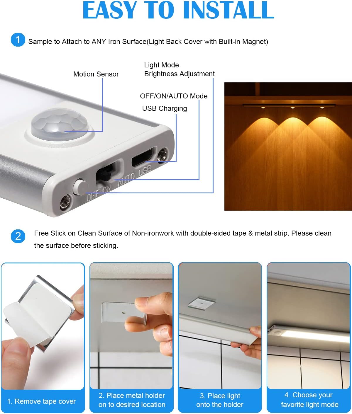 SmartGlow™ Motion Sensor LED Lamp