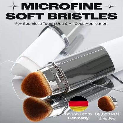 ✨ Korean 2-in-1 Color-Changing Foundation Stick + Travel Brush
