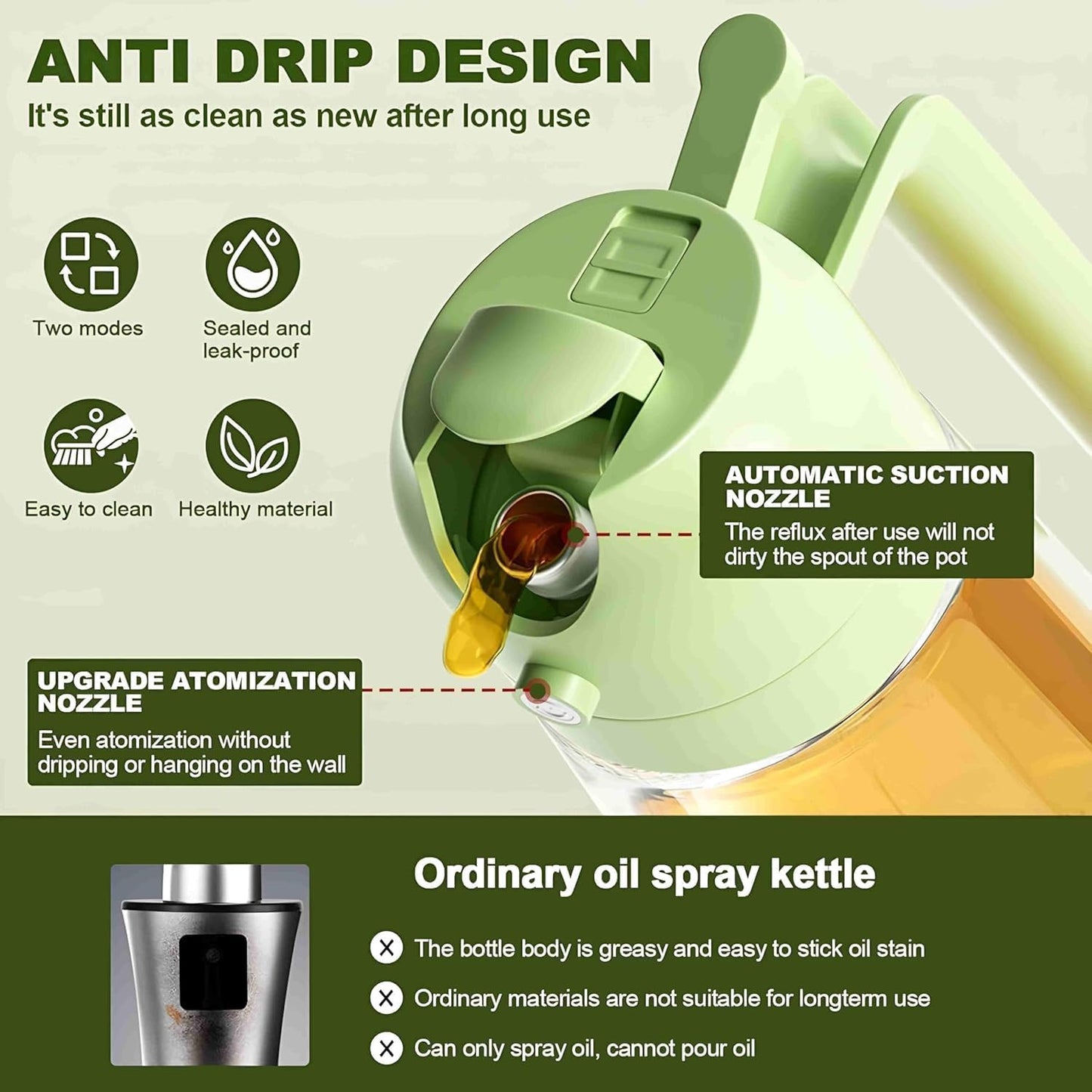 EcoSpray Jar™ - 2 in 1 Oil Dispenser