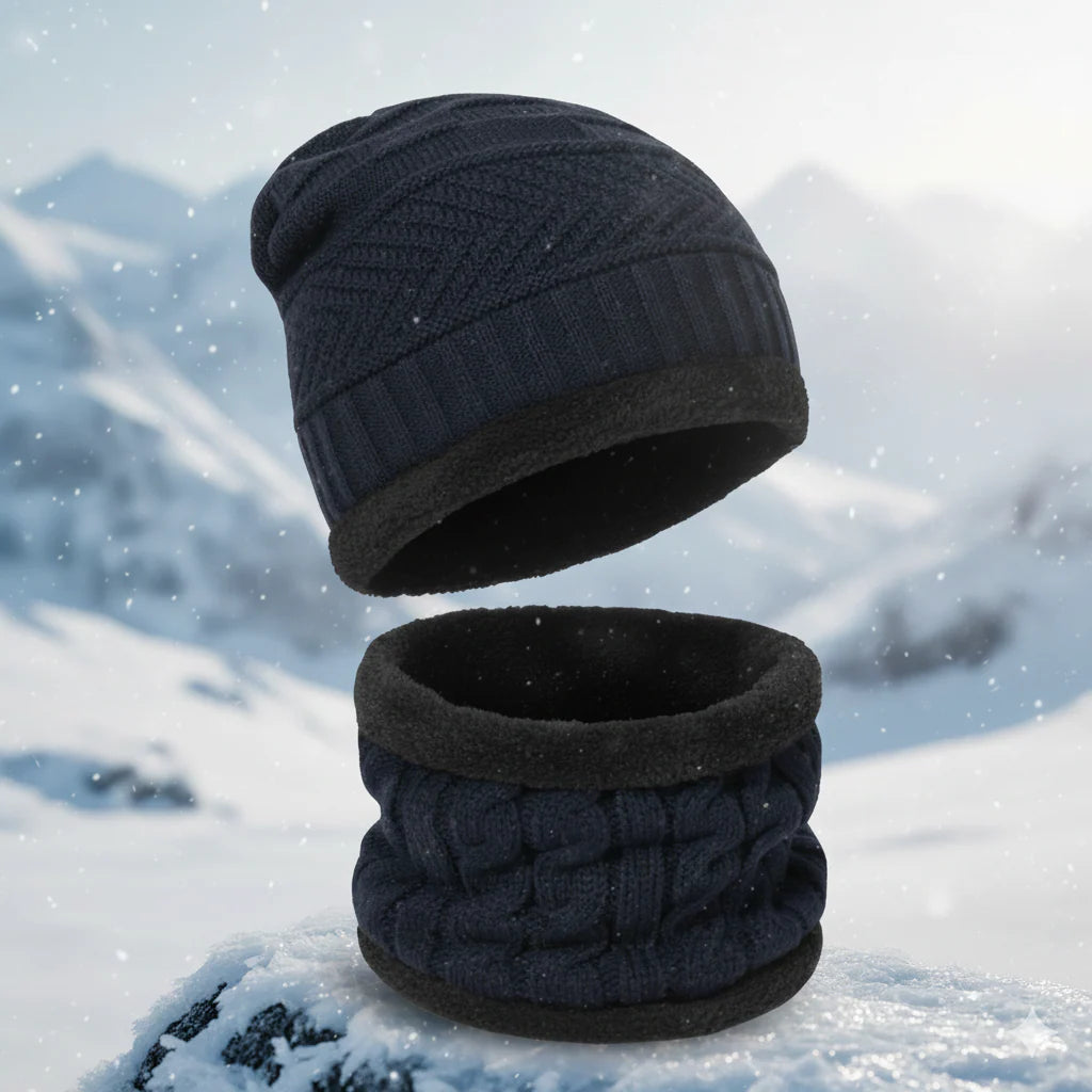 Men Woolen Cap with Face Cover