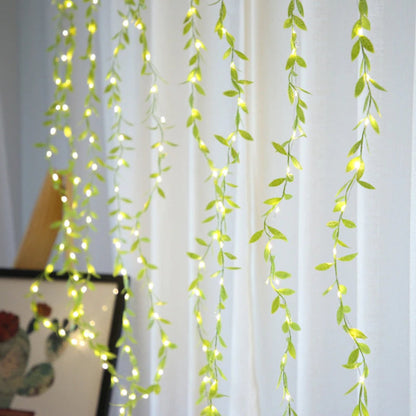 Leaf Curtain Lights | Warm White