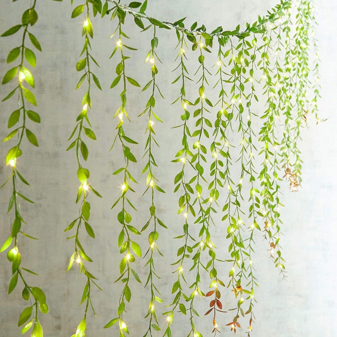 Leaf Curtain Lights | Warm White